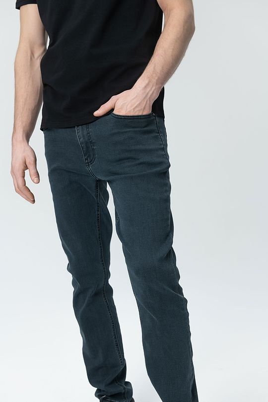 Slim fit stretch denim pants 3 | BLUE | Audimas
