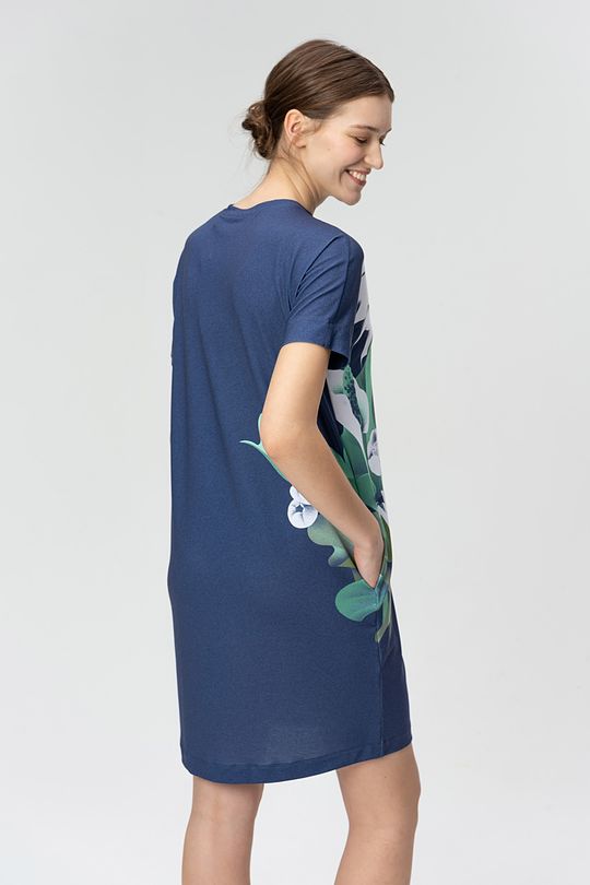 Short stretch printed dress 2 | BLUE | Audimas