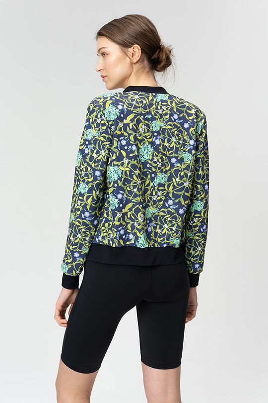 Printed bomber jacket 2 | BLUE | Audimas