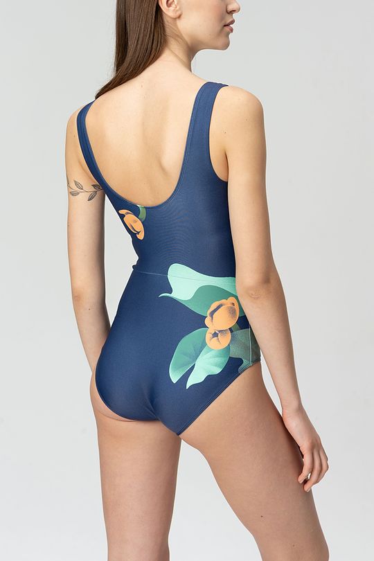 Printed one-piece swimsuit 2 | BLUE | Audimas