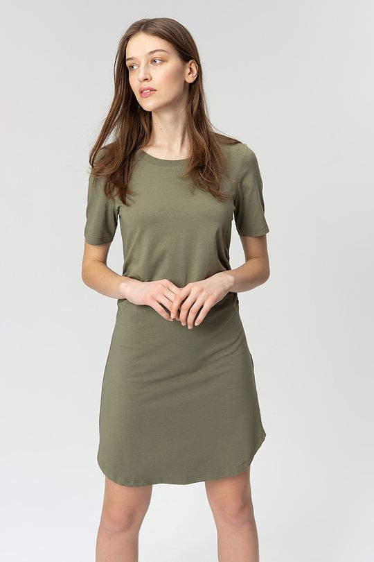 Soft touch modal dress 1 | GREEN/ KHAKI / LIME GREEN | Audimas
