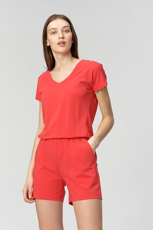 Soft touch modal shorts jumpsuit 1 | RED/PINK | Audimas