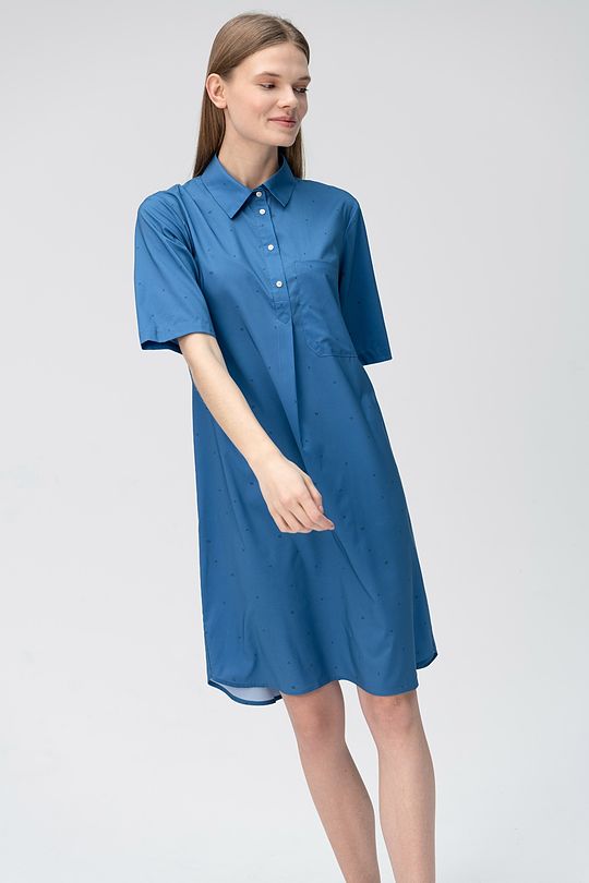 Wrinkle-free light fabric dress 1 | BLUE | Audimas