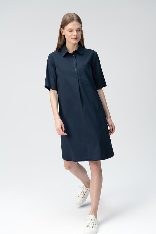 Wrinkle-free light fabric dress 1 | BLUE | Audimas
