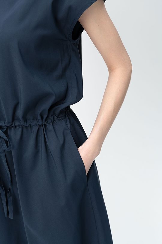 Wrinkle-free light woven dress 3 | BLUE | Audimas