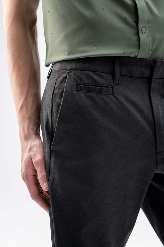 Wrinkle-free stretch fabric shorts 3 | BLACK | Audimas