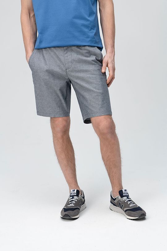 Cotton lightweight fabric shorts 1 | BLUE | Audimas