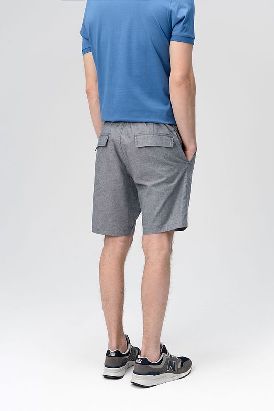 Cotton lightweight fabric shorts 2 | BLUE | Audimas