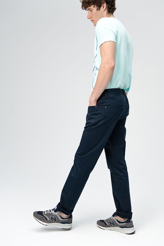 Regular fit 5-pocket pants 4 | BLUE | Audimas