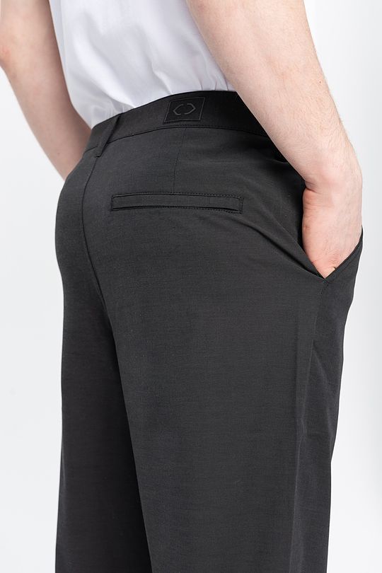 stretch fabric crop pants 5 | BLACK | Audimas