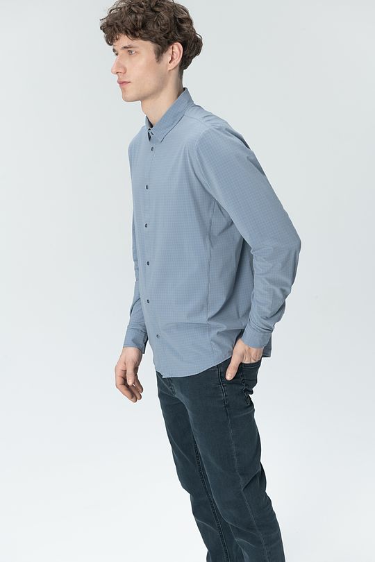 Wrinkle-free stretch shirt 1 | GREY/MELANGE | Audimas