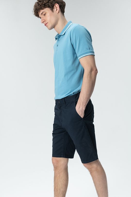 Cotton chino shorts 4 | BLUE | Audimas