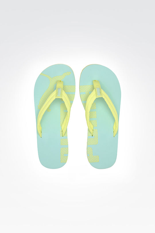 PUMA Women's Epic Flip V2 Athletic Sandal 7 | SUNNY LIME/MIST GREE | Audimas