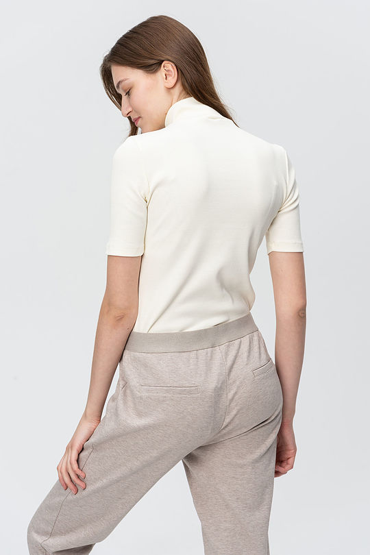 Marškinėliai aukštu kaklu 2 | WHITE | Audimas