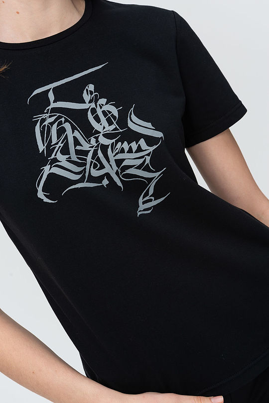 Short sleeve tee 3 | BLACK | Audimas