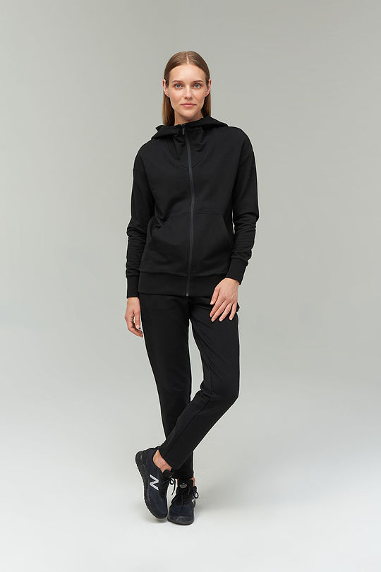 Soft touch modal zip-through hoodie 6 | BLACK | Audimas