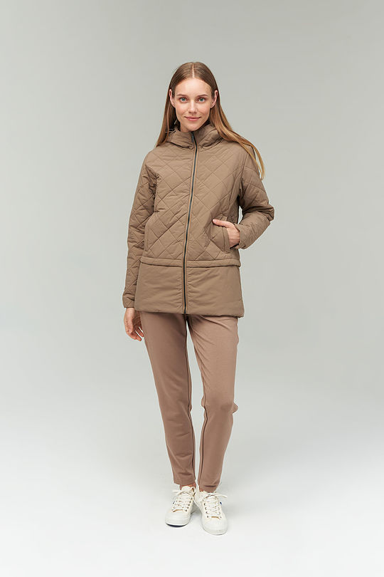 Jacket with THERMOBOOSTER insulation 6 | BROWN/BORDEAUX | Audimas