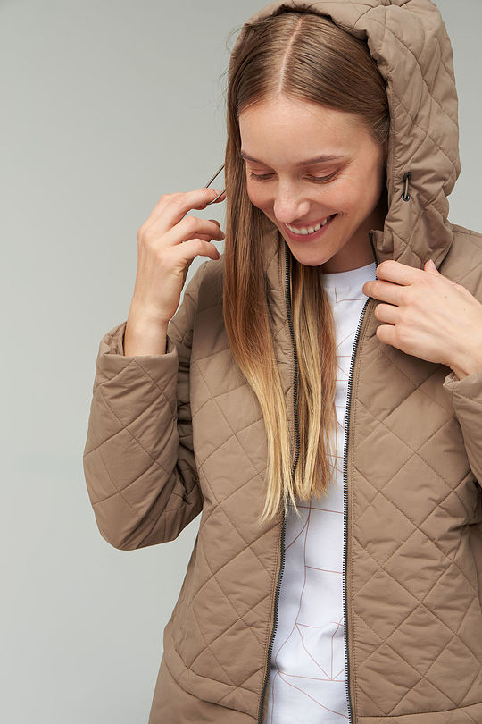 Jacket with THERMOBOOSTER insulation 3 | BROWN/BORDEAUX | Audimas