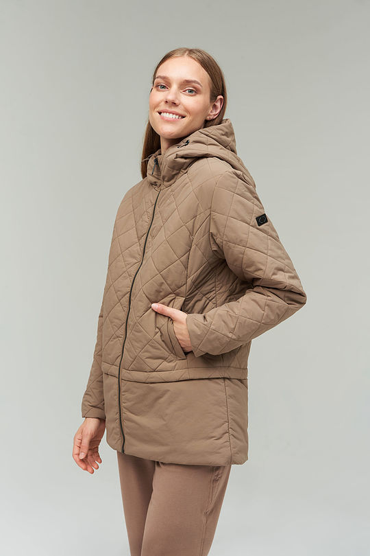 Jacket with THERMOBOOSTER insulation 1 | BROWN/BORDEAUX | Audimas
