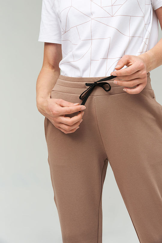 Soft touch modal sweatpants 3 | BROWN/BORDEAUX | Audimas