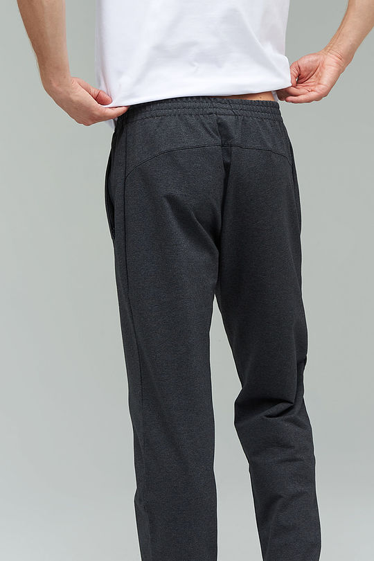 Stretch cotton relaxed fit sweatpants 4 | GREY/MELANGE | Audimas