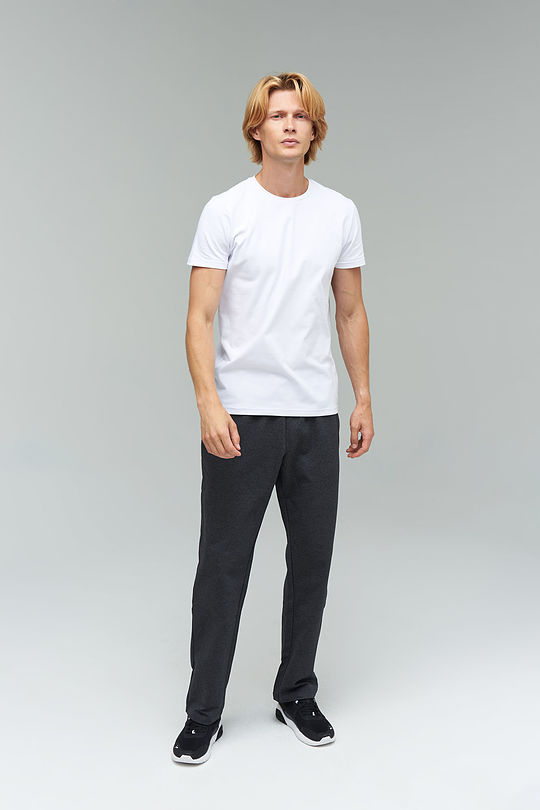Stretch cotton relaxed fit sweatpants 6 | GREY/MELANGE | Audimas