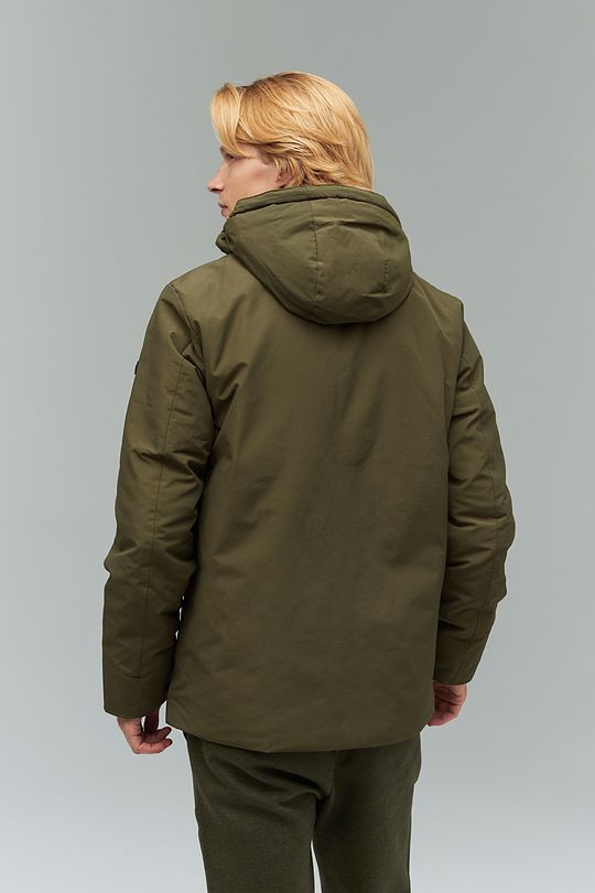 Jacket with THERMOBOOSTER thermal insulation 2 | GREEN/ KHAKI / LIME GREEN | Audimas