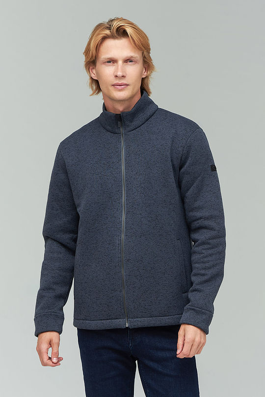 Warm fleece zip-through jacket 1 | TURBULENCE MELANGE | Audimas