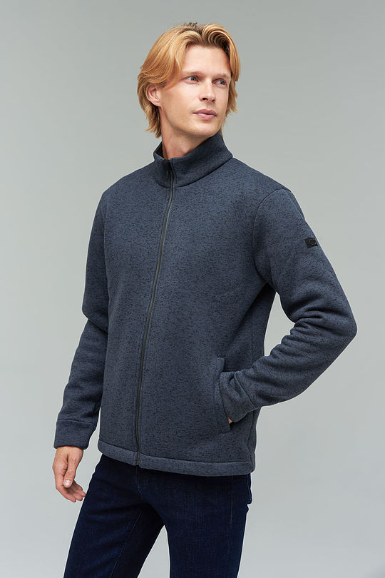 Warm fleece zip-through jacket 7 | TURBULENCE MELANGE | Audimas