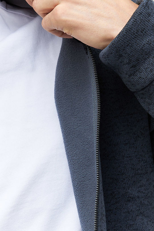 Warm fleece zip-through jacket 5 | TURBULENCE MELANGE | Audimas