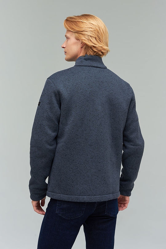 Warm fleece zip-through jacket 2 | TURBULENCE MELANGE | Audimas