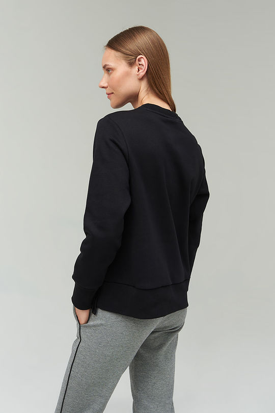 Soft inner surface cotton sweatshirt 2 | BLACK | Audimas
