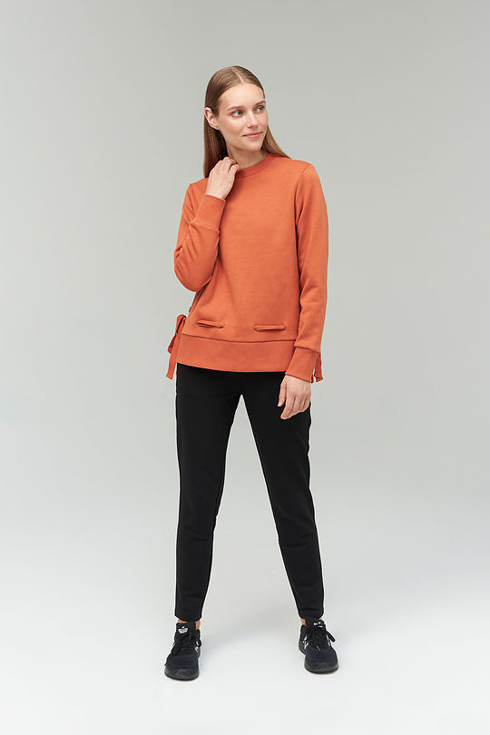 Soft inner surface cotton sweatshirt 6 | YELLOW/ORANGE | Audimas