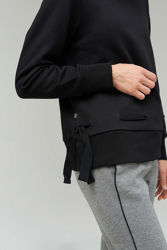 Soft inner surface cotton sweatshirt 4 | BLACK | Audimas