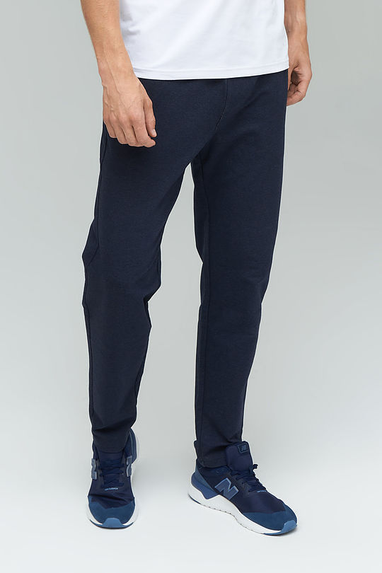 Stretch cotton regular fit sweatpants 2 | BLUE | Audimas