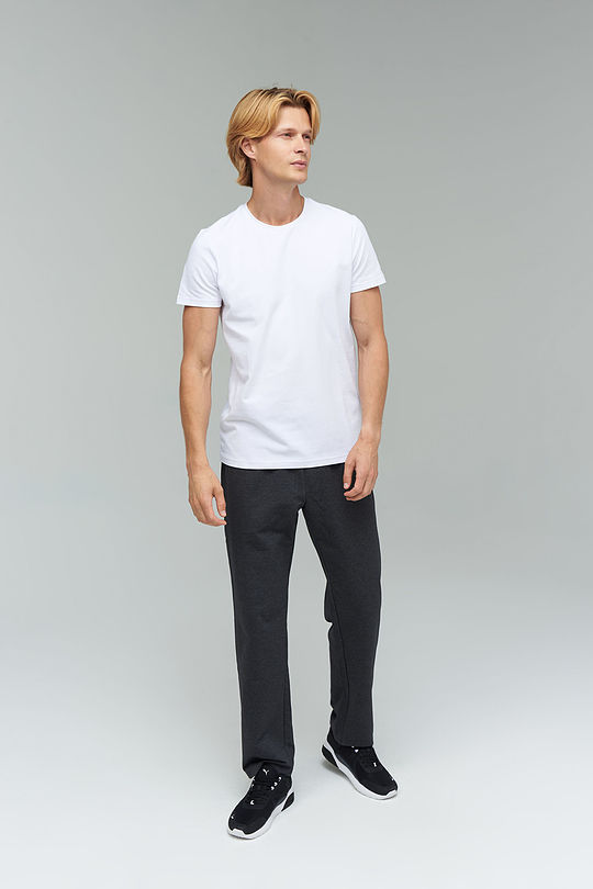 Stretch cotton t-shirt 6 | WHITE | Audimas
