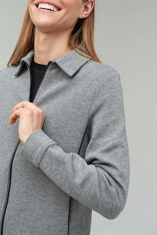Cotton zip-through sweatshirt 5 | GREY/MELANGE | Audimas