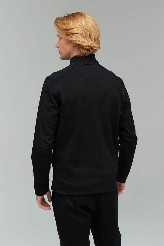 Cotton zip-through jacket 2 | BLACK | Audimas