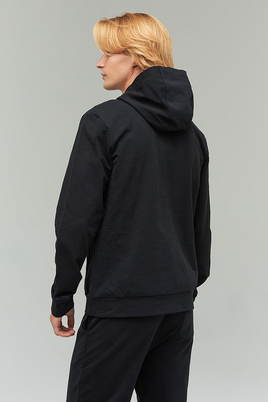 Stretch cotton sweatshirt 2 | BLACK | Audimas