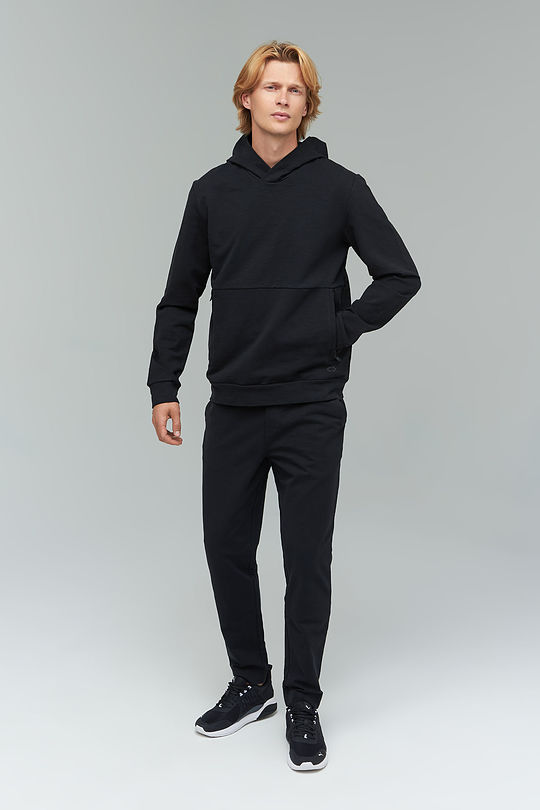 Stretch cotton sweatshirt 6 | BLACK | Audimas