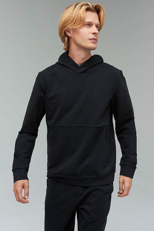 Stretch cotton sweatshirt 3 | BLACK | Audimas