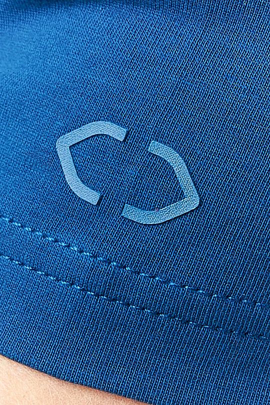 Stretch cotton t-shirt with print 5 | BLUE | Audimas