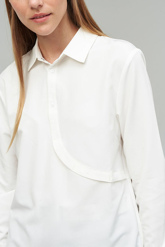 Lightweigh stretch fabric shirt 3 | WHITE | Audimas