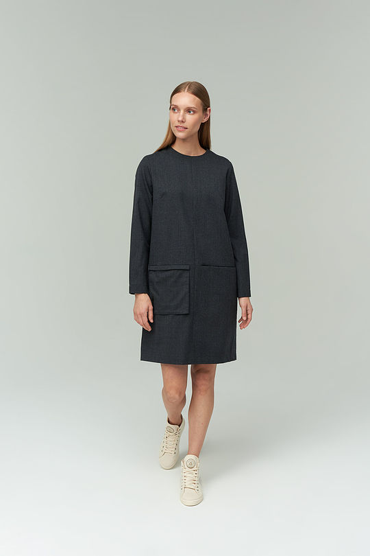 Merino wool blend dress 6 | GREY/MELANGE | Audimas