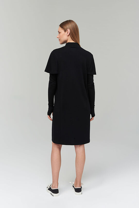 Merino-bamboo blend dress 8 | BLACK | Audimas