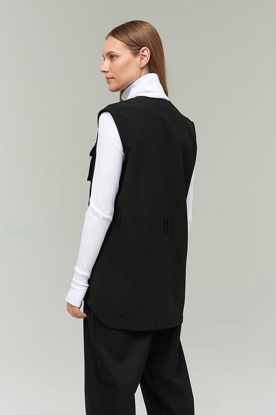 Three layer SOFTSHELL fabric vest 2 | BLACK | Audimas