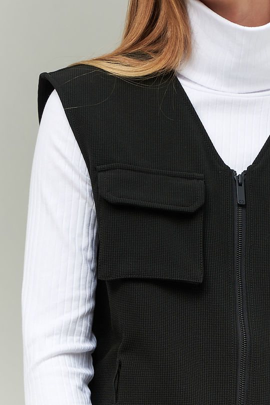 Three layer SOFTSHELL fabric vest 5 | BLACK | Audimas