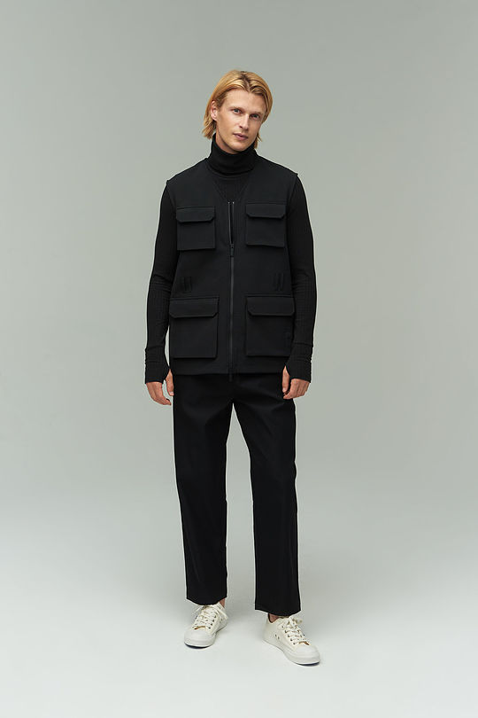 Three layer SOFTSHELL fabric vest 10 | BLACK | Audimas