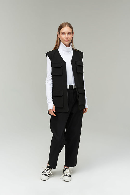 Three layer SOFTSHELL fabric vest 9 | BLACK | Audimas
