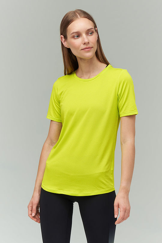 Lightweight functional t-shirt 1 | GREEN/ KHAKI / LIME GREEN | Audimas